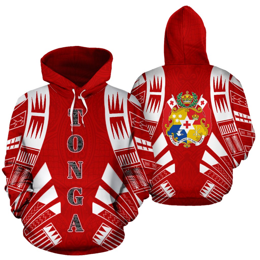 Tonga All Over Hoodie- Polynesian Tattoo Style