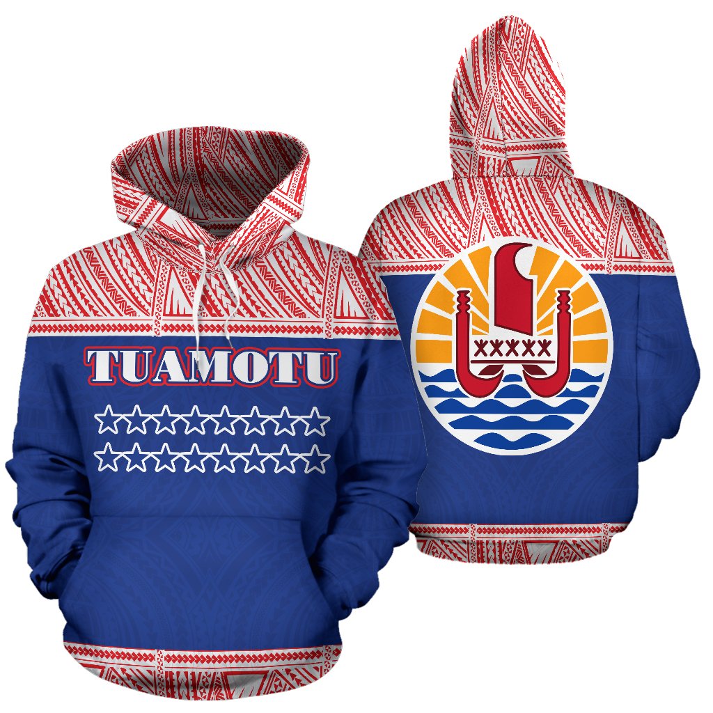 Tuamotu Polynesian All Over Hoodie - Polynesian Hoodie Style
