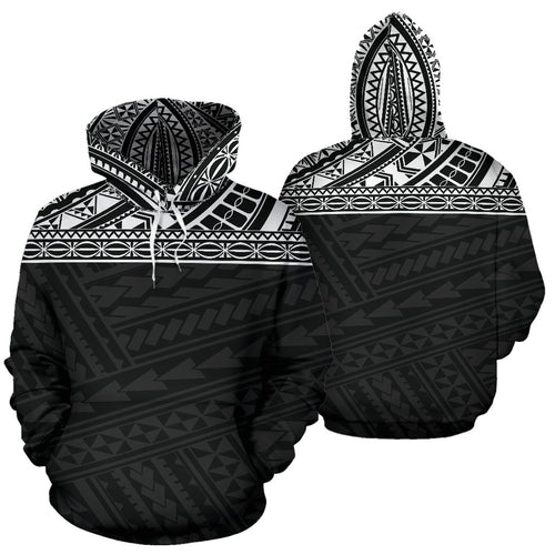 Poly All Over Hoodie - Polynesian Black Version - BN04