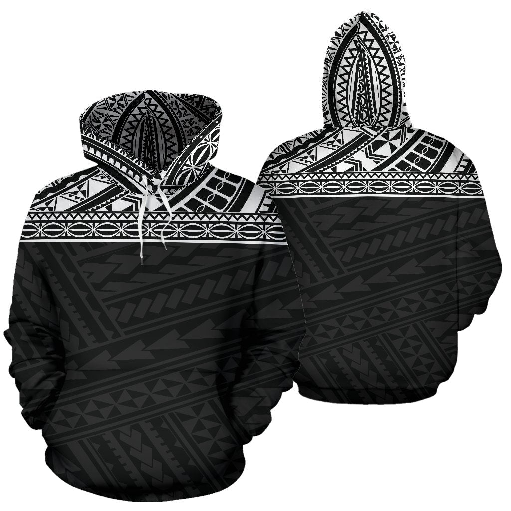 Poly All Over Hoodie - Polynesian Black Version - BN04