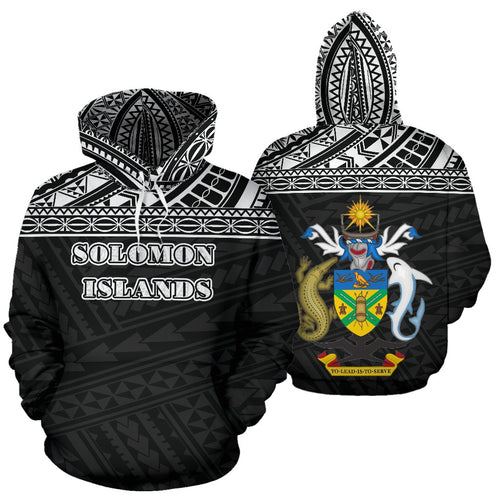 Solomon Islands All Over Hoodie - Polynesian Back Version