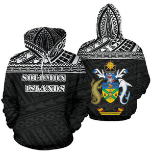 Solomon Islands All Over Hoodie - Polynesian Back Version