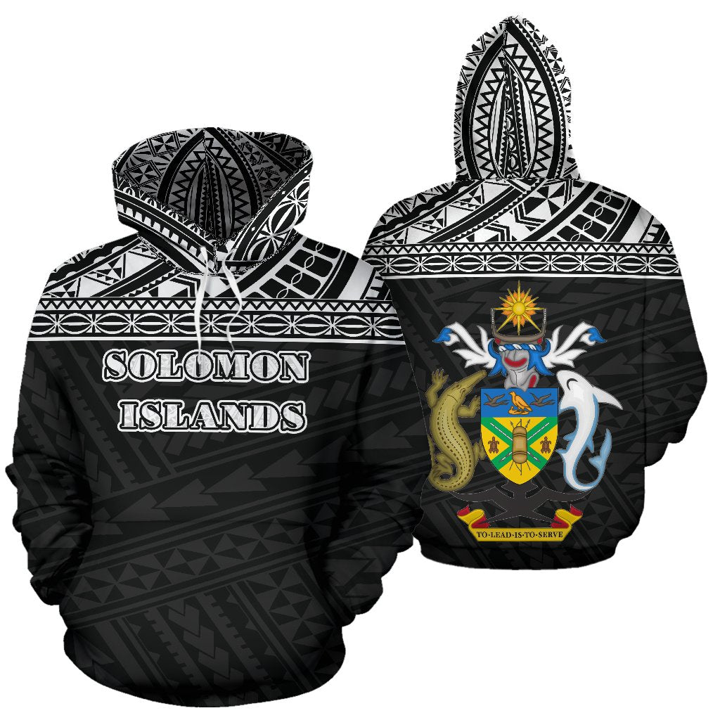 Solomon Islands All Over Hoodie - Polynesian Back Version