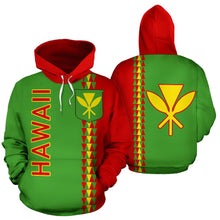 Load image into Gallery viewer, Hawaii All Over Hoodie - Polynesian Straight Version