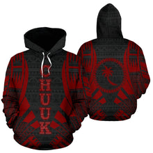 Load image into Gallery viewer, Chuuk All Over Hoodie - Red Tattoo Style 