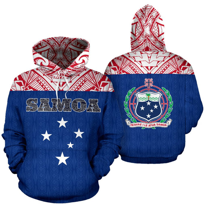 Samoa All Over Hoodie - Polynesian Hoodie Style
