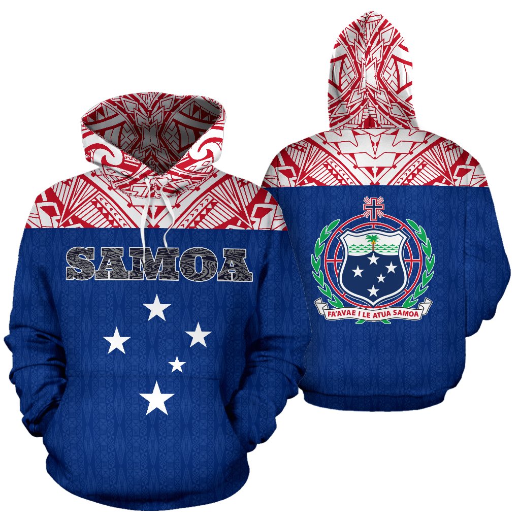 Samoa All Over Hoodie - Polynesian Hoodie Style