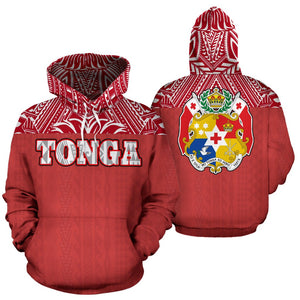 Tonga All Over Hoodie - Polynesian Hoodie Style