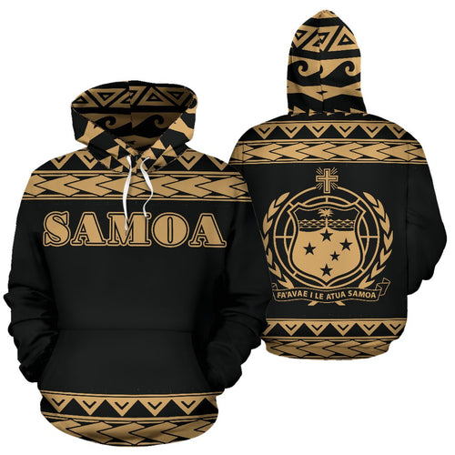Samoa All Over Hoodie - Polynesian Gold Version
