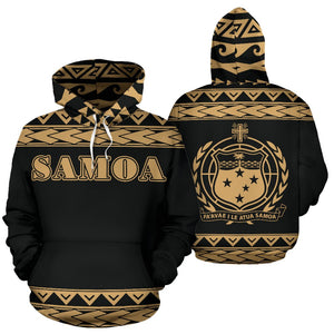 Samoa All Over Hoodie - Polynesian Gold Version