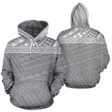Load image into Gallery viewer, Poly All Over Hoodie - Polynesian Grey Version - BN04