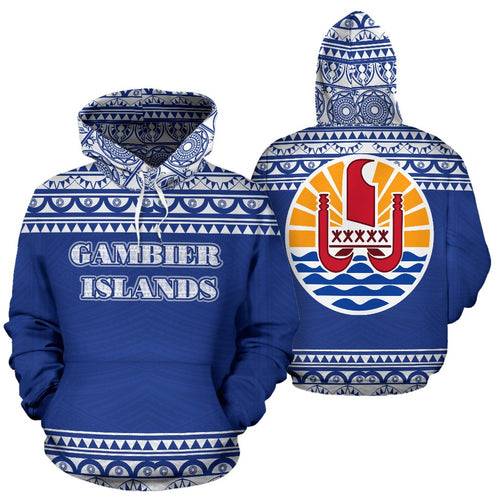 Gambier All Over Hoodie - Polynesian Hoodie Style