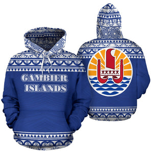 Gambier All Over Hoodie - Polynesian Hoodie Style