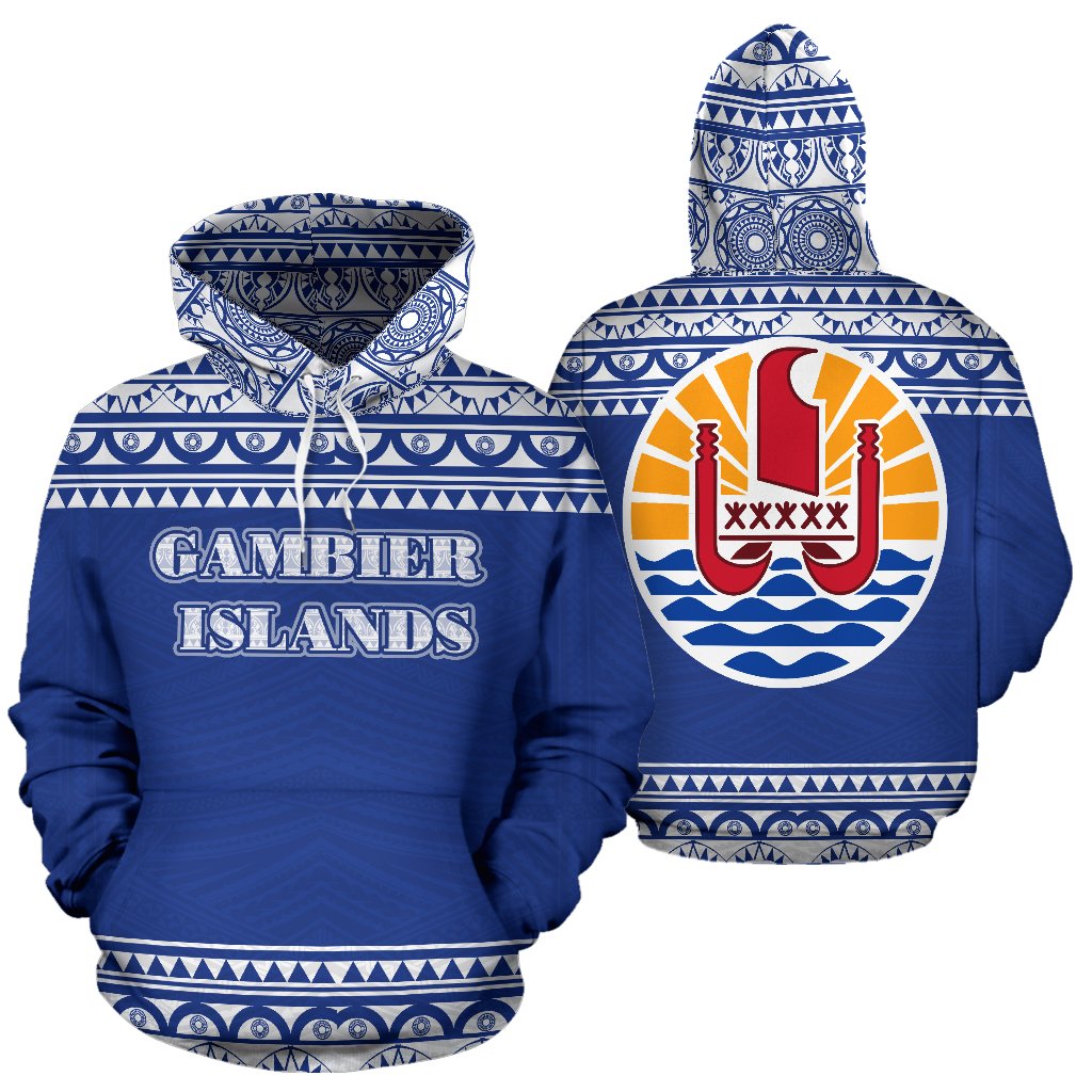 Gambier All Over Hoodie - Polynesian Hoodie Style