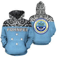 Load image into Gallery viewer, Pohnpei All Over Hoodie - Polynesian Hoodie Style 