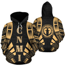Load image into Gallery viewer, CNMI All Over Hoodie - Gold Tattoo Style 