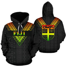 Load image into Gallery viewer, Fiji All Over Hoodie - Reggae Color Sailor Style 