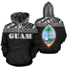 Load image into Gallery viewer, Guam All Over Hoodie - Polynesian Black Version