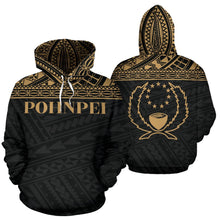 Load image into Gallery viewer, Pohnpei State All Over Hoodie - FSM Gold Version 