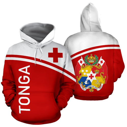 Tonga All Over Hoodie - Polynesian Curve Version - BN04