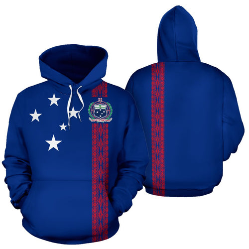 Samoa All Over Hoodie - Polynesian Straight Version