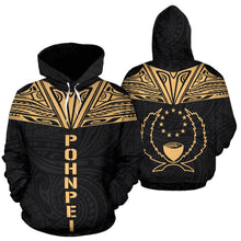 Load image into Gallery viewer, Pohnpei All Over Hoodie - Gold Neck Style