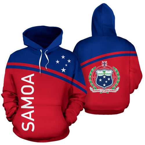 Samoa All Over Hoodie - Polynesian Curve Version
