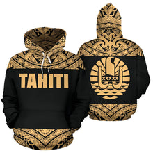 Load image into Gallery viewer, Tahiti All Over Hoodie - Polynesian Gold Version