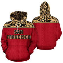 Load image into Gallery viewer, San Francisco All Over Hoodie - Polynesian Hoodie Style