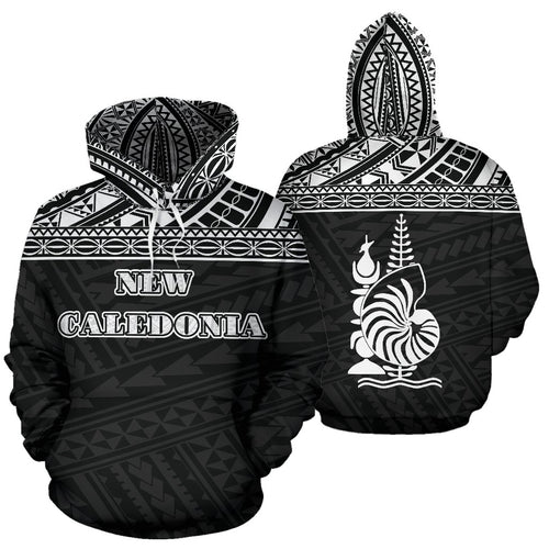 New Caledonia All Over Hoodie - Polynesian Black Version