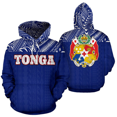 Tonga All Over Hoodie - Polynesian Blue Version
