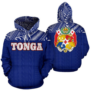 Tonga All Over Hoodie - Polynesian Blue Version