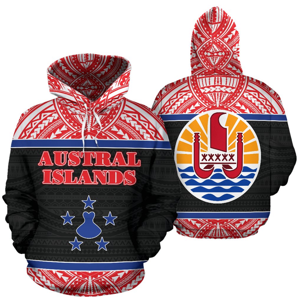 Austral Islands All Over Hoodie - Polynesian Hoodie Style