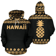 Load image into Gallery viewer, Hawaii All Over Hoodie - Polynesian Pineapple Hoodie - BN04