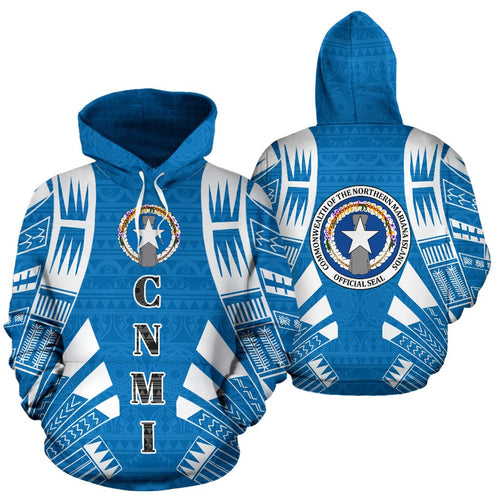 The Northern Mariana Islands All Over Hoodie - Polynesian Tattoo Style