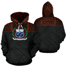 Load image into Gallery viewer, Samoa All Over Hoodie - Polynesian Is Front