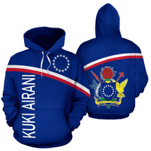 Load image into Gallery viewer, Cook Islands All Over Hoodie - Polynesian Curve Version