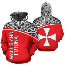 Load image into Gallery viewer, Wallis and Futuna All Over Hoodie - Polynesian Curve Version - BN09