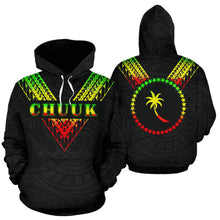 Load image into Gallery viewer, Chuuk All Over Hoodie - Reggae Color Sailor Style 