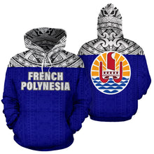 Load image into Gallery viewer, French Polynesia All Over Hoodie - Polynesian Blue Version - BN09
