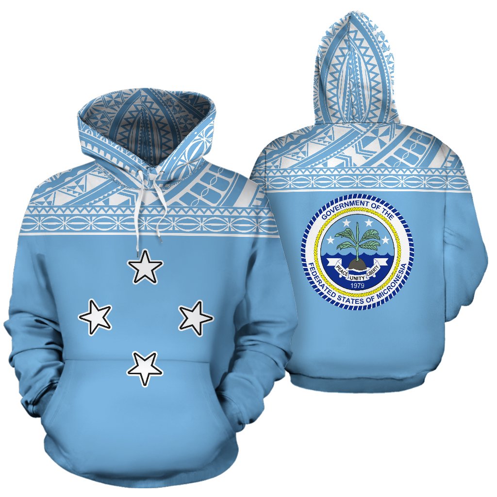 Federated States Of Micronesia All Over Hoodie - Polynesian Hoodie Styl