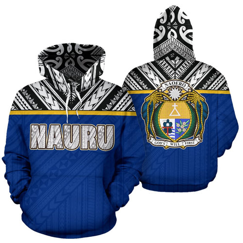 Nauru All Over Hoodie - Polynesian Hoodie Style