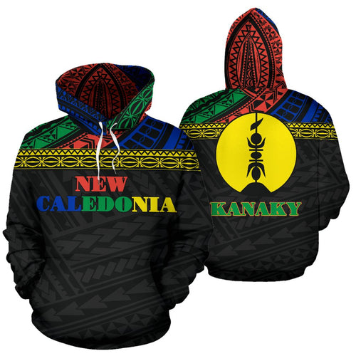 New Caledonia All Over Hoodie - Polynesian Color Style