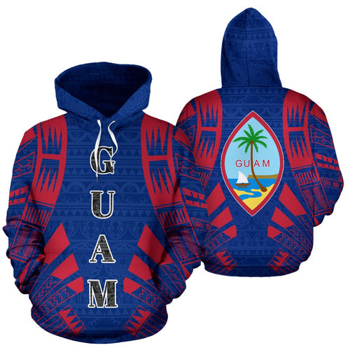 Guam All Over Hoodie - Polynenesian Tattoo Style