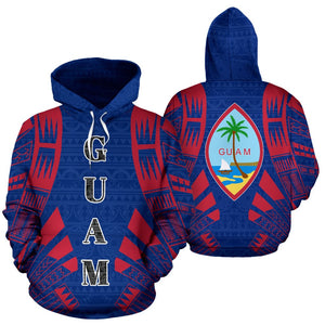 Guam All Over Hoodie - Polynenesian Tattoo Style