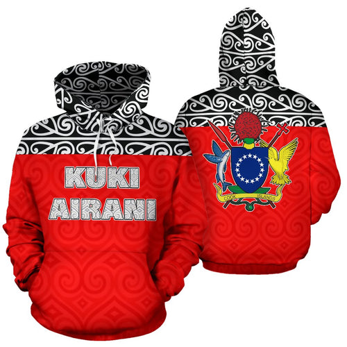 Cook Islands All Over Hoodie - Polynesian Red Version