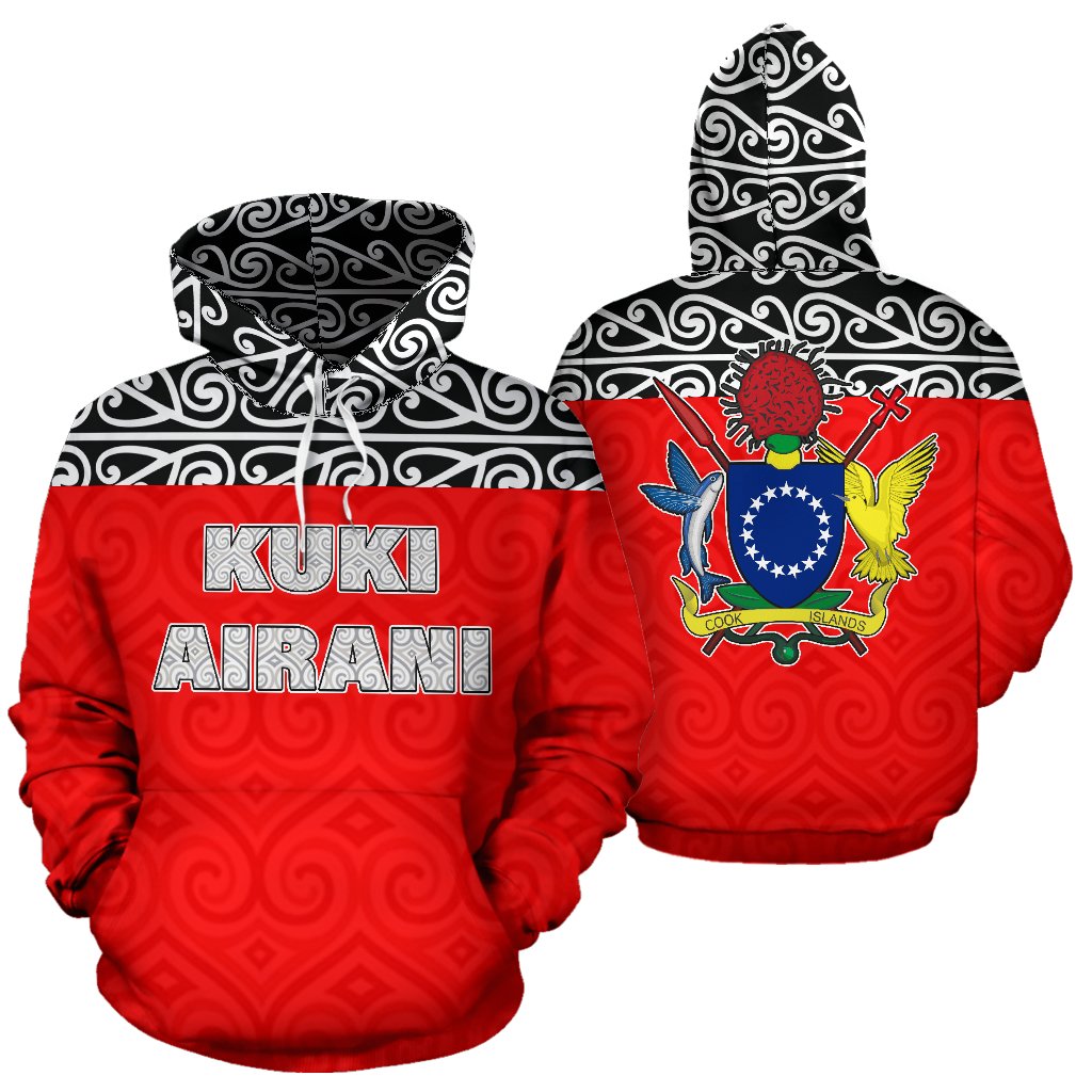 Cook Islands All Over Hoodie - Polynesian Red Version