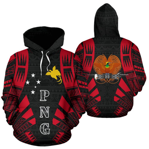 Papua New Guinea All Over Hoodie - Polynesian Tattoo Style
