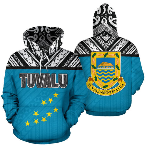 Tuvalu All Over Hoodie - Polynesian Hoodie Style