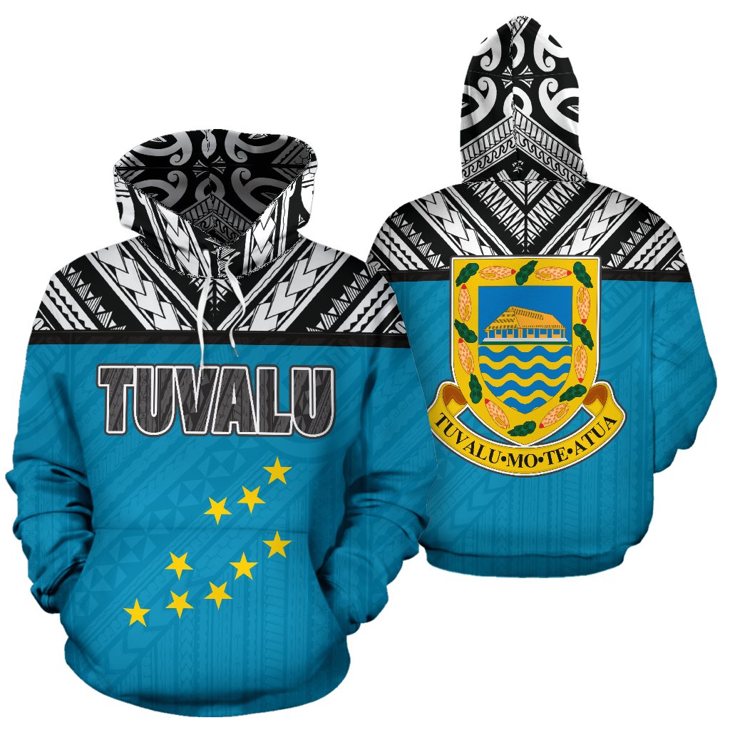 Tuvalu All Over Hoodie - Polynesian Hoodie Style